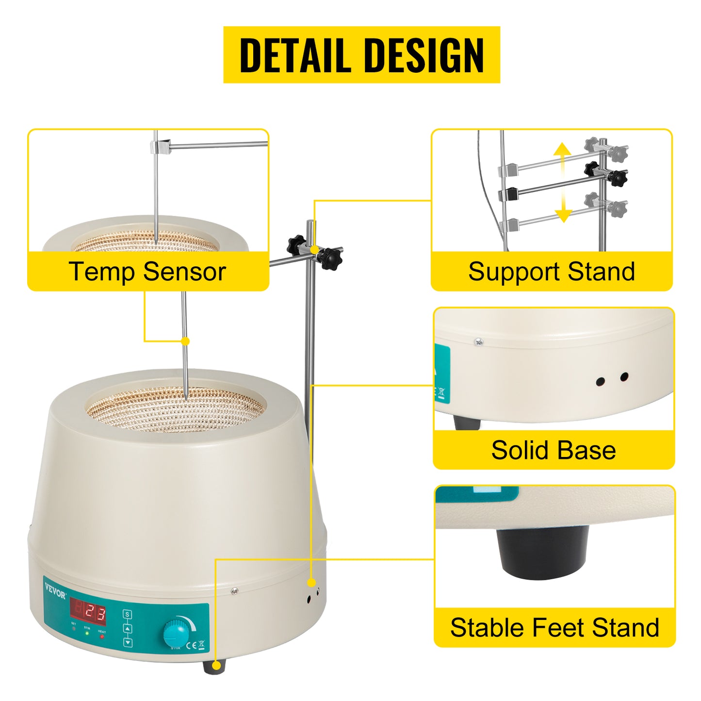 0.5L/1L/2L Digital Magnetic Stirrer Hot Plate